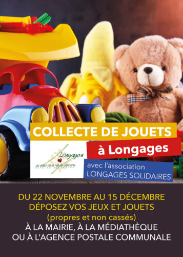 Collecte de jouets. à Longages au profit de l'association Longages Solidaires