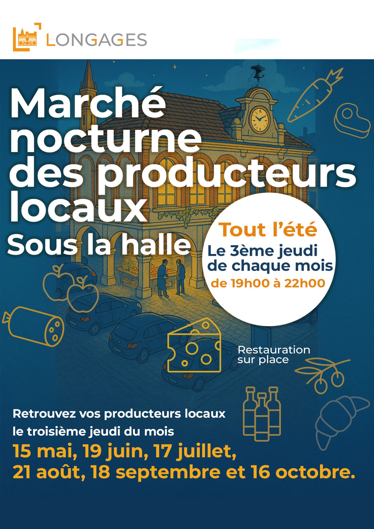 Le prochain marché de nuit de l'été c'est ce jeudi 21 août Mairie de — free download