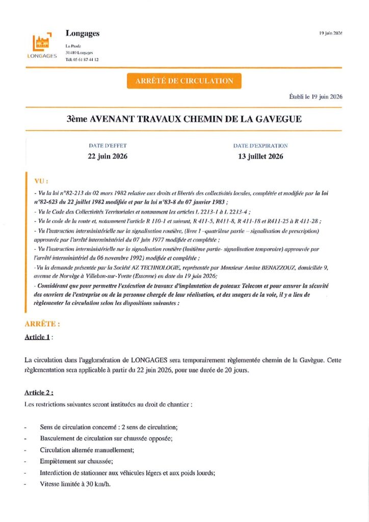 AVENANT 3 AZ TECHNOLOGIE Du 19062026